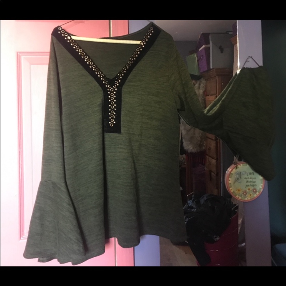 Blouse kimono sleeves